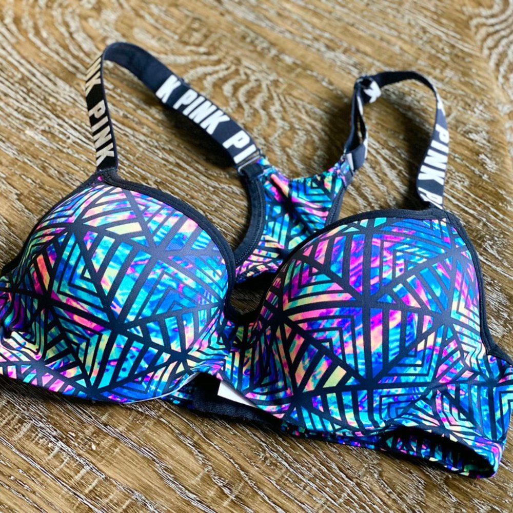 PINK Victorias Secret Push up Sports Bra Medium